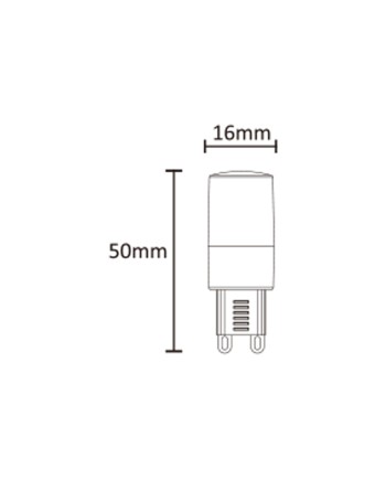 BOMBILLA LED - G9 - 3,5W - 5000K - 375Lm - 360º